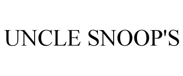 Trademark Logo UNCLE SNOOP'S