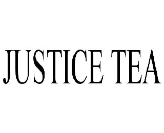 Trademark Logo JUSTICE TEA