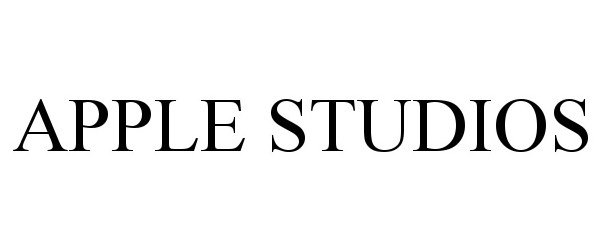 Trademark Logo APPLE STUDIOS