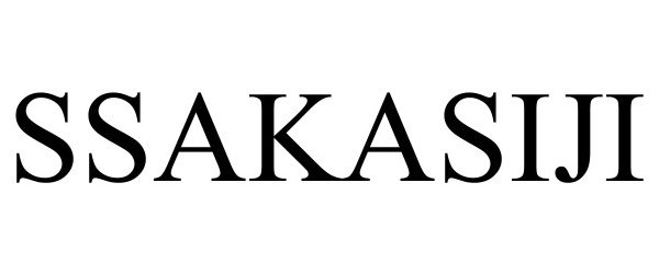 Trademark Logo SSAKASIJI