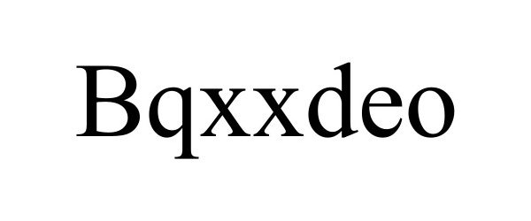 Trademark Logo BQXXDEO