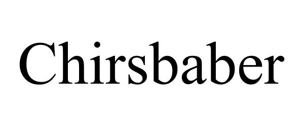 Trademark Logo CHIRSBABER