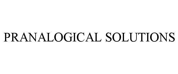  PRANALOGICAL SOLUTIONS