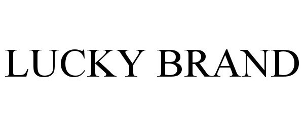 Trademark Logo LUCKY BRAND