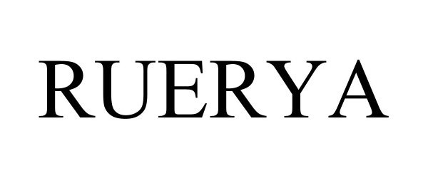 Trademark Logo RUERYA