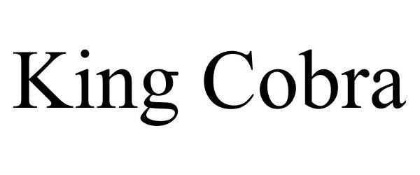 Trademark Logo KING COBRA