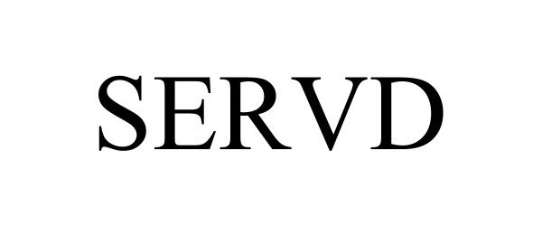 Trademark Logo SERVD