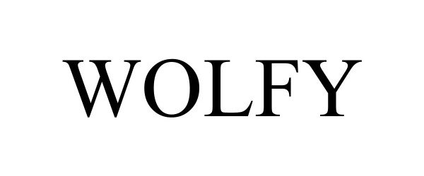 Trademark Logo WOLFY