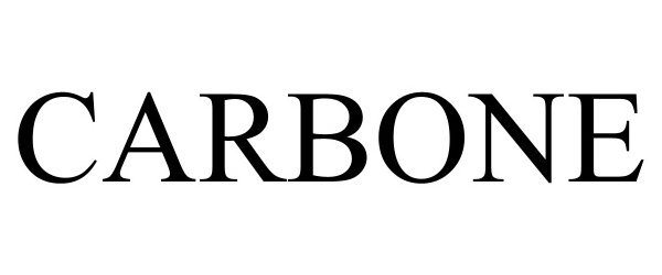 Trademark Logo CARBONE