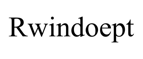 Trademark Logo RWINDOEPT