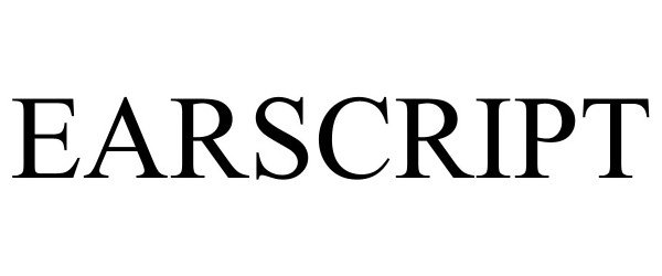 Trademark Logo EARSCRIPT