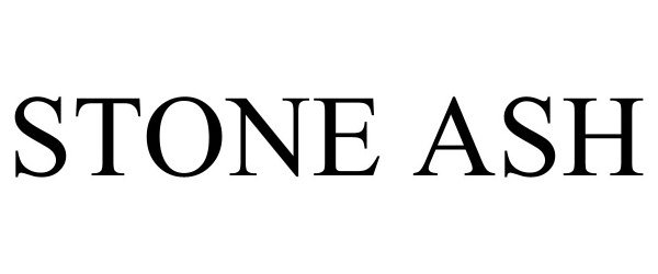 Trademark Logo STONE ASH