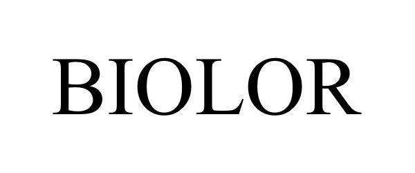 Trademark Logo BIOLOR