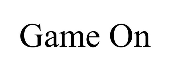 Trademark Logo GAME ON