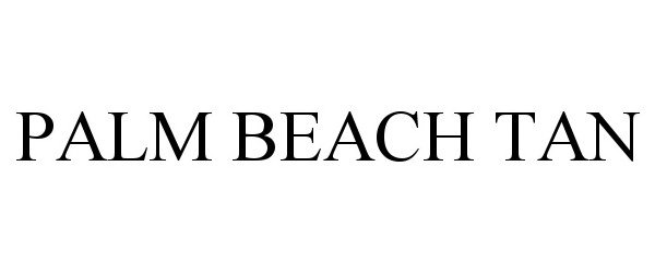 Trademark Logo PALM BEACH TAN