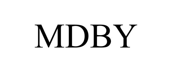Trademark Logo MDBY