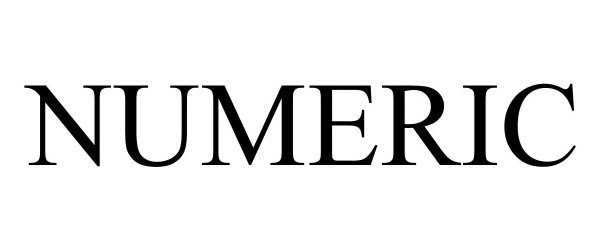 Trademark Logo NUMERIC