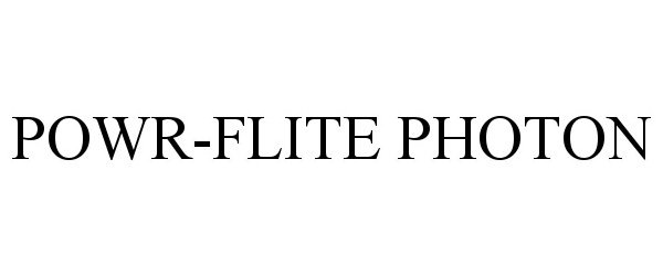 Trademark Logo POWR-FLITE PHOTON