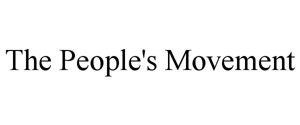  THE PEOPLE'S MOVEMENT