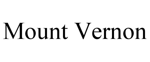 Trademark Logo MOUNT VERNON