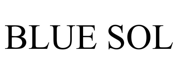 Trademark Logo BLUE SOL