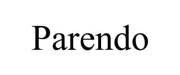 Trademark Logo PARENDO