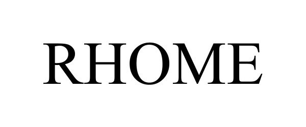 Trademark Logo RHOME