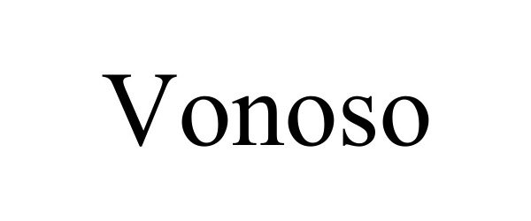 Trademark Logo VONOSO