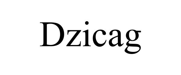 Trademark Logo DZICAG