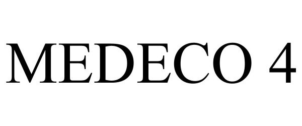 Trademark Logo MEDECO 4