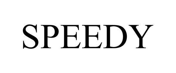 Trademark Logo SPEEDY