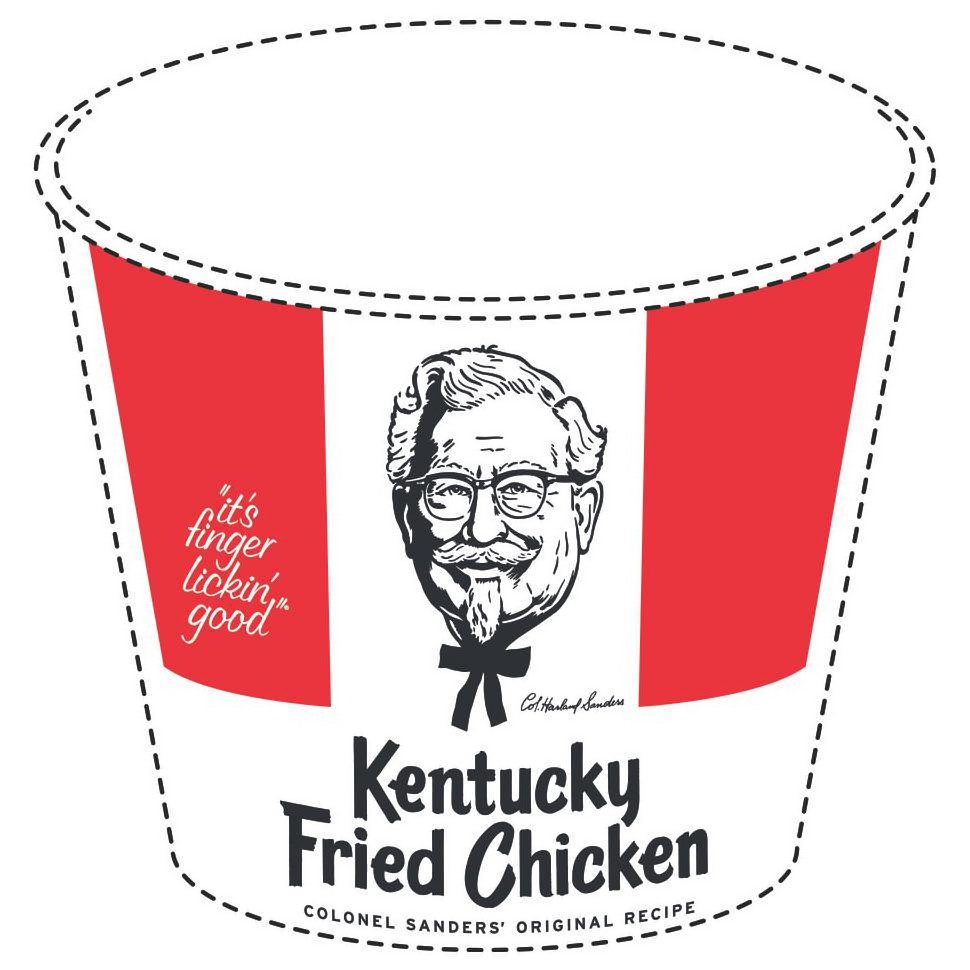  KENTUCKY FRIED CHICKEN, COLONEL SANDERS' ORIGINAL RECIPE, "IT'S FINGER LICKIN' GOOD" AND COL. HARLAND SANDERS