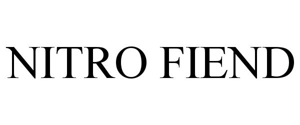 Trademark Logo NITRO FIEND