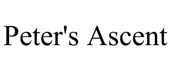 Trademark Logo PETER'S ASCENT
