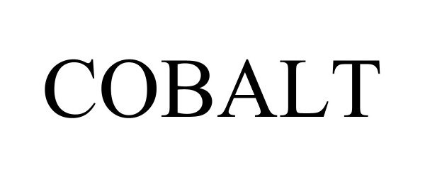 Trademark Logo COBALT
