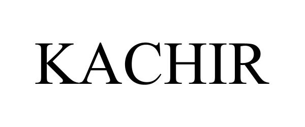 Trademark Logo KACHIR