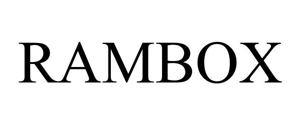 Trademark Logo RAMBOX