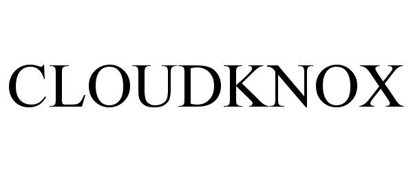 Trademark Logo CLOUDKNOX