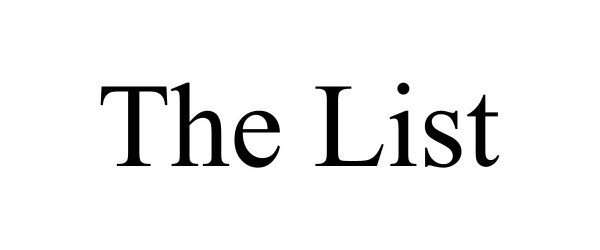 Trademark Logo THE LIST