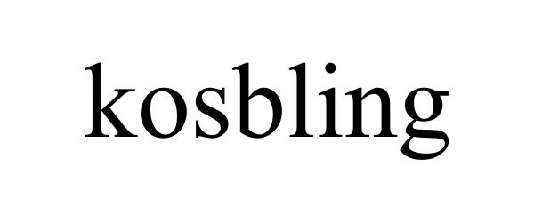 Trademark Logo KOSBLING