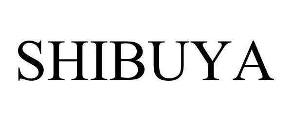 Trademark Logo SHIBUYA