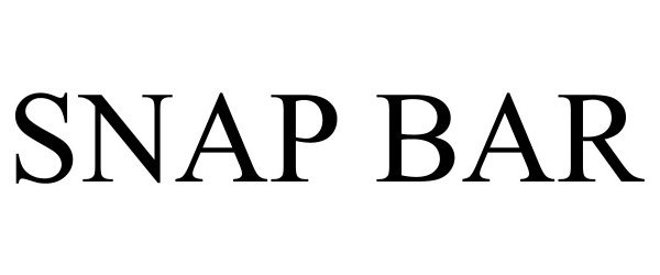 Trademark Logo SNAP BAR