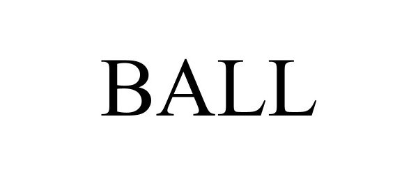 Trademark Logo BALL