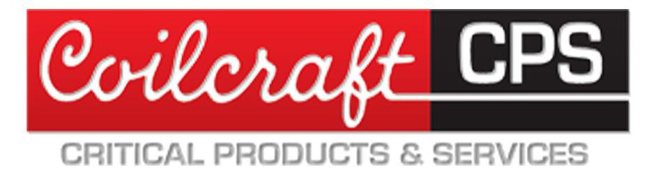  COILCRAFT CPS CRITICAL PRODUCTS &amp; SERIVCES