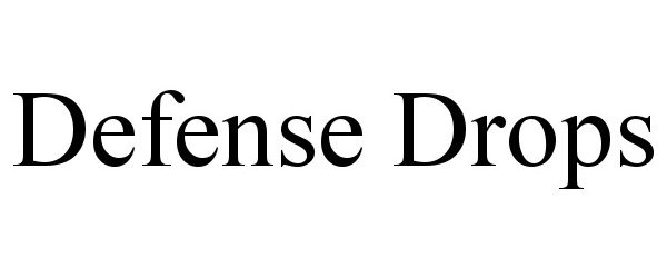 Trademark Logo DEFENSE DROPS