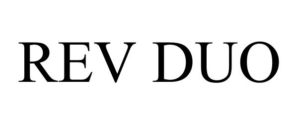 Trademark Logo REV DUO