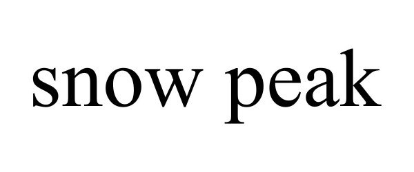 Trademark Logo SNOW PEAK