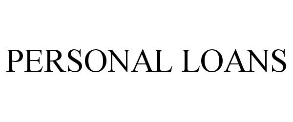 Trademark Logo PERSONAL LOANS