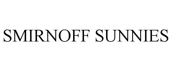 Trademark Logo SMIRNOFF SUNNIES