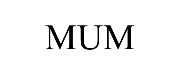 Trademark Logo MUM